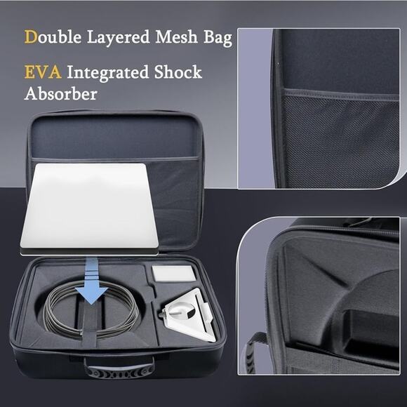 Soft Shell Case for Starlink Mini, Portable Travel Carry Case for Starlink Mini - Picture 6 of 8